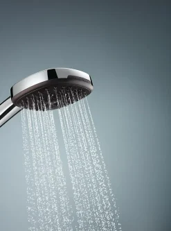 Kit de douche sans robinetterie avec douchette + flexible + barre chrome, Grohe Vitalio Comfort 100