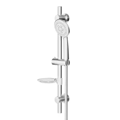 Kit de douche sans robinetterie 5 jets GoodHome Kielder chromé