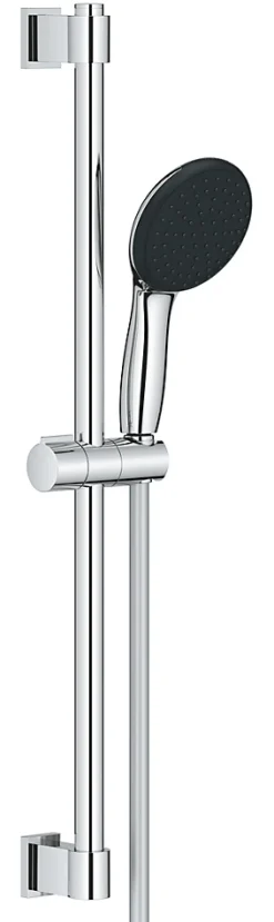 Kit de douche sans robinetterie avec douchette 1 jet + flexible + barre chrome, Grohe Vitalio Start 110