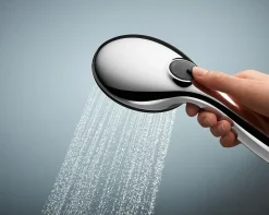 Kit de douche sans robinetterie avec douchette + flexible + barre chrome, Grohe Vitalio Start