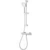 Kit de douche thermostatique chrome GoodHome Teesta