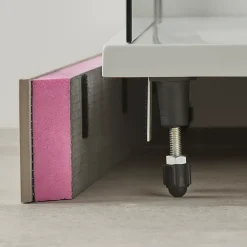 Kit de fixations de plinthe à carreler pour receveur de douche à poser, amovible, GoodHome Brosna