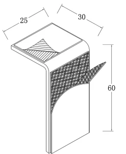 Kit de fixations de plinthes à carreler pour receveur de douche à poser, amovibles, GoodHome Brosna