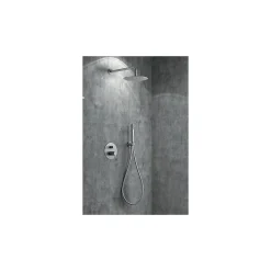 Kit douche encastrable laitonacier PVD or rose mitigeur 2 voies tête 25 cm
