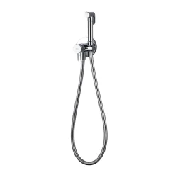 Kit Douchette anti-calcaire hygiénique encastrée WC ou Bidet Salle de Bain Chrome IMEX LINE RDD038