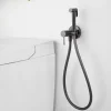 Kit Hygiène Douchette de WC / Bidet Encastré Black Gun Métal IMEX GENOVA RDG053/BGM