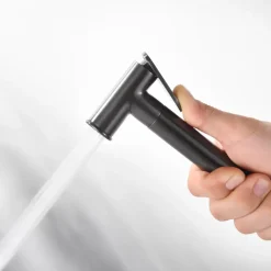 Kit Hygiène Douchette de WC / Bidet Encastré Black Gun Métal IMEX GENOVA RDG053/BGM