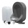 Kit spécial jardin : urinoir mural sans eau et bidon de récupération 25L - Valorisation de l'urine comme engrais - Gris