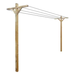 Kit étendoir à linge extérieur Séville + 2 supports à fixer