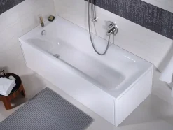 KOLO by Geberit Rekord 160 x 70 cm Baignoire droite avec pieds en acrylique, blanc (XWP1660000)