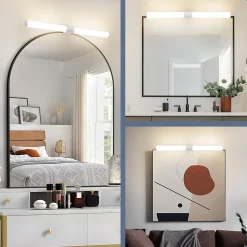 Lampe de miroir de salle de bain NETTLIFE LED 40 cm 6 W IP44 4 000 K