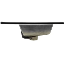 Lavabo à encastrer noir mat céramique avec bouchon de vidange 615 x 470 x 175 mm