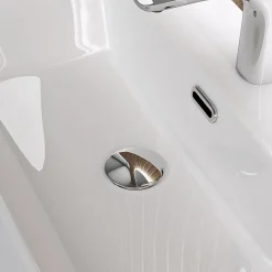Lavabo à Poser Blanc Vasque Suspendu en Céramique Lave Mains Rectangulaire de Qualité pour Salle de Bain 51x36x13cm