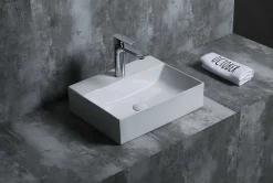 Lavabo à poser K45 céramique 45,5x12,5x35,5 cm blanc