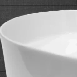 Lavabo +a poser ceramique vasque lave-mains salle de bain ovale blanc 605x380 mm