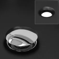Lavabo a poser noir mat en céramique avec garniture de vidage 510x405x135 mm