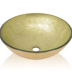 Lavabo basque salle de bain diamètre verre transparent Helloshop26