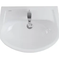 Lavabo 60cm mural céramique traditionnelle SANINDUSA Cetus blanc