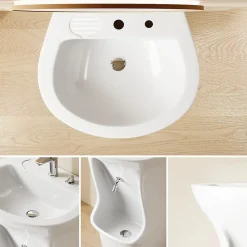 Lavabo d'ablutions Méca - Bassin Lavage des pieds Wudu Blanc - DILECI