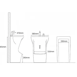Lavabo d'ablutions Méca - Bassin Lavage des pieds Wudu Blanc - DILECI