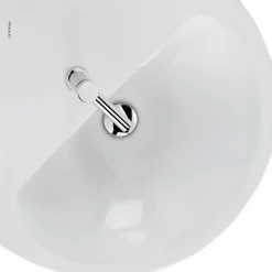 Lavabo d'angle mural céramique traditionnelle SANINDUSA 50 Easy blanc (robinet et vidage non inclus)