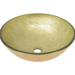 Lavabo de bain avec robinet et verre transparent Helloshop26