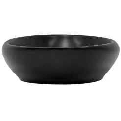 Lavabo en ceramique noir mat vasque a poser pour salle de bain 585x375x145 mm