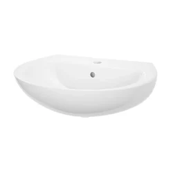 Lavabo en céramique blanc brillant l.55,5 x H.19,1 x P.47,2 cm Tasi GoodHome