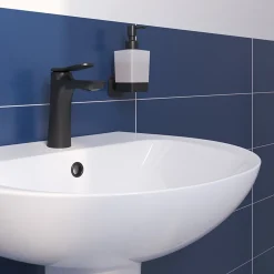 Lavabo en céramique blanc brillant l.55,5 x H.19,1 x P.47,2 cm Tasi GoodHome