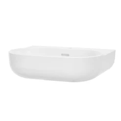 Lavabo en céramique, blanc, l.55 cm Cavally GoodHome