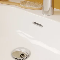 Lavabo en céramique, blanc, l.55 cm Cavally GoodHome