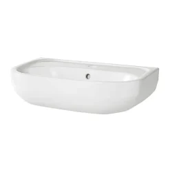 Lavabo en céramique blanche l.57 cm Cavally GoodHome