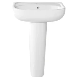 Lavabo en céramique blanche l.57 cm Cavally GoodHome