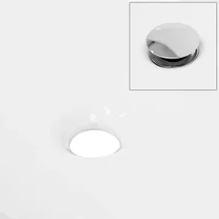 Lavabo en céramique pour salle de bain lavabo en forme de diamant 42x13,5 cm