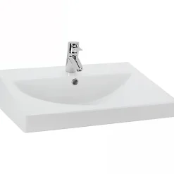 Lavabo mural céramique traditionnelle SANINDUSA UrbY 65x47 blanc (robinet et vidage non inclus)
