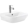 Lavabo mural céramique traditionnelle SANINDUSA Look 46x42 blanc (robinet et vidage non inclus)