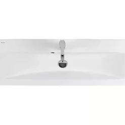 Lavabo mural céramique traditionnelle SANINDUSA Look 83x46 blanc (robinet et vidage non inclus)