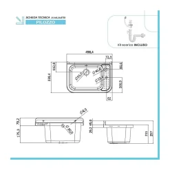Lavabo Mural en Résine Blanc 50 x 32 cm Vasque Suspendue Anti-chocs - Evier Lave-Mains Salle de Bain WC Garage Buanderie