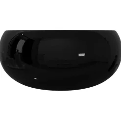 Lavabo rond en céramique noir - VIDAXL - 40 x 15 cm - Design moderne et tendance