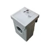 Lavabo spécial Machine À Laver Gpm2 - Siphon déporté dans le coin - 47cm de profondeur libéré sous la vasque - Pour machine à lave