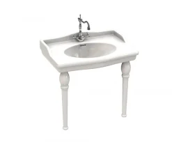 Lavabo sur colonnettes Louxor blanc Sarreguemines
