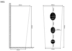 Lavabo Totem Design Rond et Épuré Noir Mat en Céramique H83 - DILECI