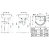 Lavabo ULYSSE 2 60x47cm en grès avec trop-plein - PORCHER - Blanc - Sélection HLM