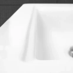 Lavabo vasque a encastrer ceramique Evier encastré salle de bain 60x46x16 cm