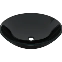 Lavabo vasque salle de bain diamètre verre transparent Helloshop26