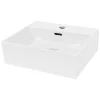 Lavabo vasque salle de bain en céramique suspendu / à poser angulaire 415x360mm