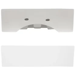 Lavabo vasque salle de bain en céramique suspendu / à poser angulaire 415x360mm