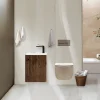 Lave main 40 cm chêne brun vieilli Aqualegno