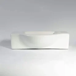 Lave Main Rectangulaire Sans trop Plein - Céramique - 45x25 cm - Arum