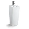 Lave Main Totem Carré - Céramique Blanc - 33x84 cm - Line